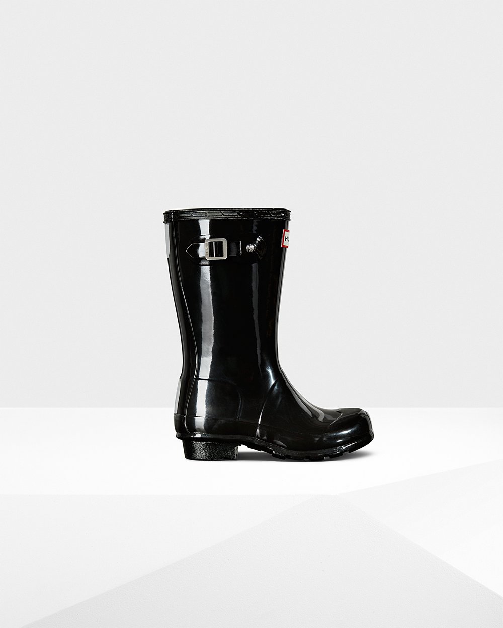 Hunter Niños Original Big Gloss - Botas de Lluvia Negras - 862-IWPFHZ